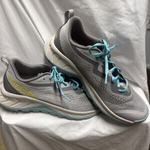 Keen 1029008 Womens Size 10 Gray Teal Trail Walking Comfort Sneakers